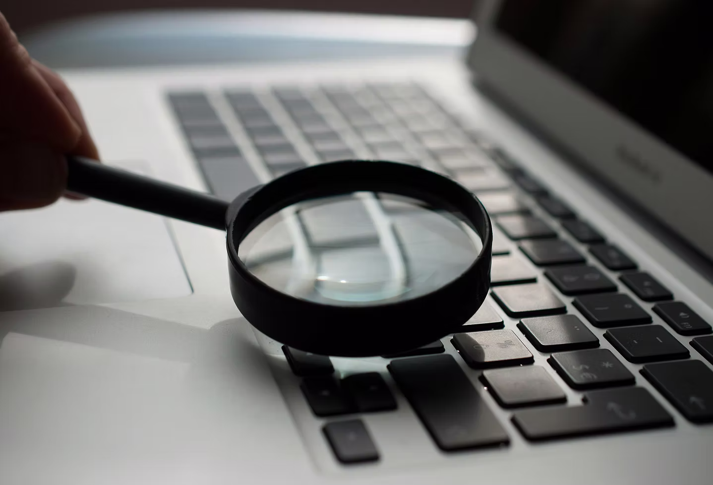 Journalist working with newsroom materials